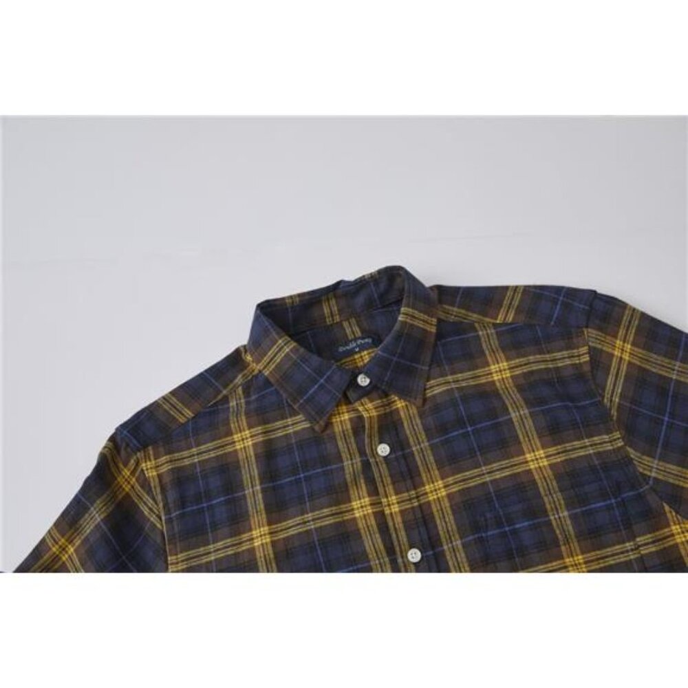 Double Pump Big and Tall Flannel Shirts for Men Cotton Long Sleeve Casual - Picture 3 of 6